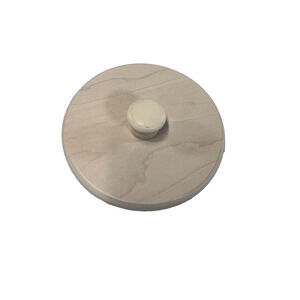 2002 Longaberger Horizon of Hope WoodCrafts Lid #51781 White Washed 4.5"RD